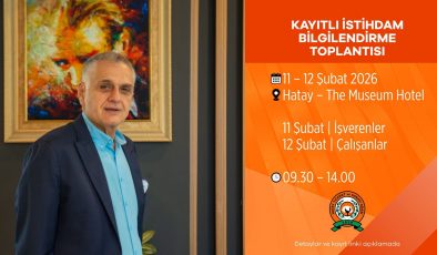 ÇİNÇİN: KAYITLI İSTİHDAM TOPLANTISI DÜZENLENECEK