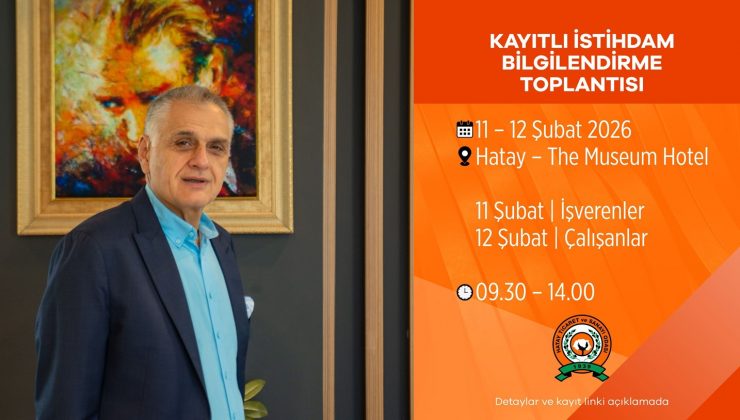 ÇİNÇİN: KAYITLI İSTİHDAM TOPLANTISI DÜZENLENECEK